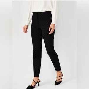 Subtle black polka dot pointe pants. NWT